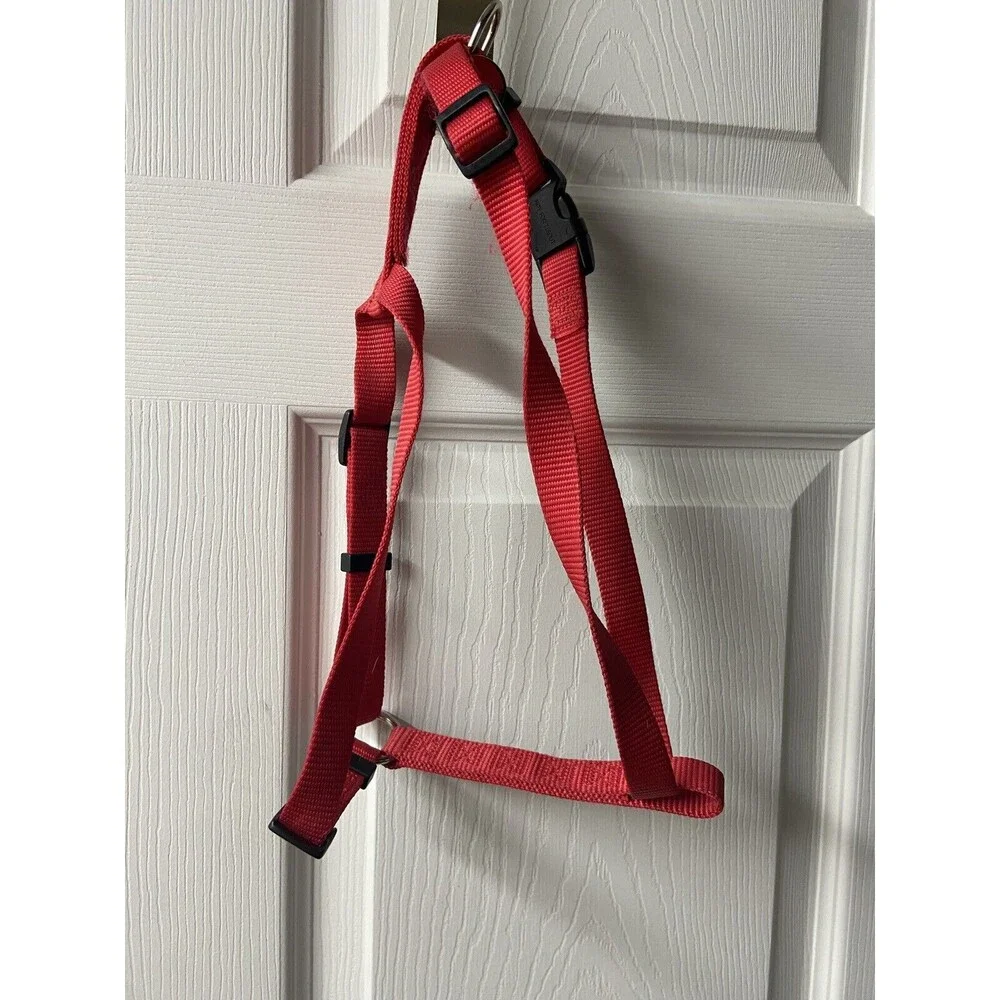 Dog Harness Nylon Red Fits Medium Sized Dog